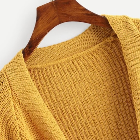 Last One Ginger Solid Knit Cardigan Sweater - Picture 2 of 7